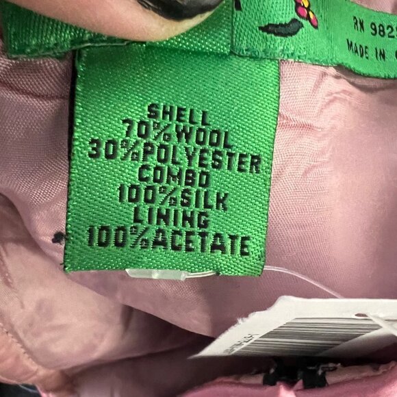 Tibi Retro Large Floral Stitch Embroidered A-Line Skirt Lined Wool Blend 2 - Picture 7 of 7